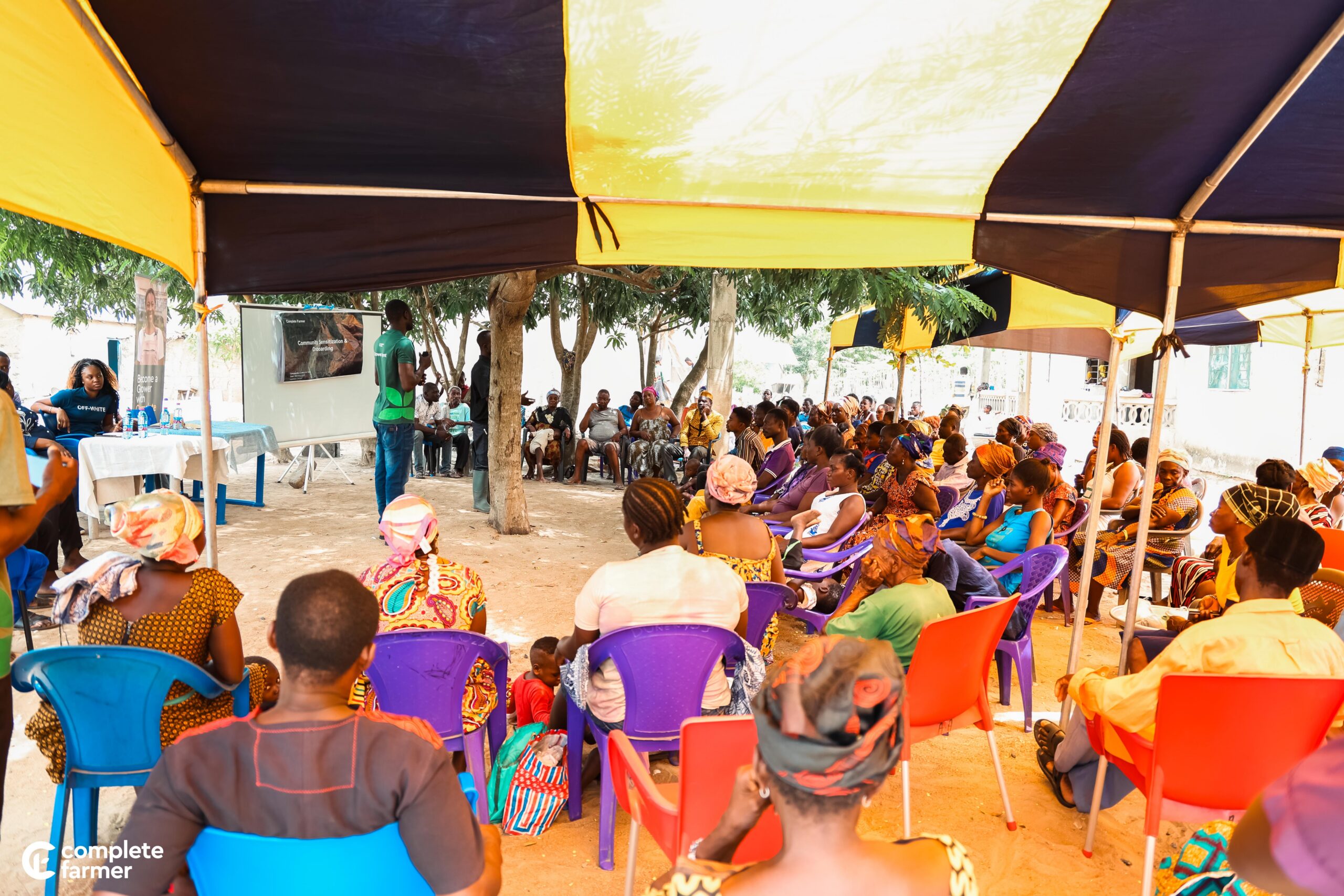A Complete Farmer community sensitization and onboarding session